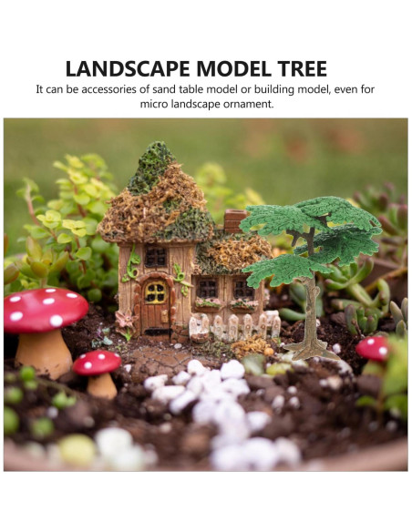 Árboles Falsos Miniatura NUOBESTY 3pcs para Diorama