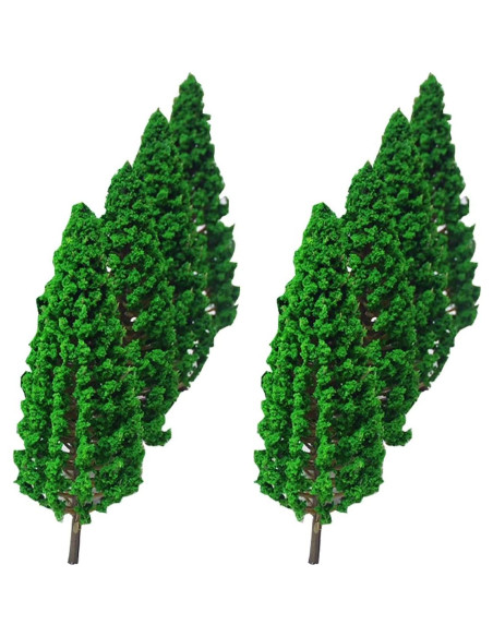 10 Árboles de Pino Cedro Mantouxixi 16cm Verde Modelo