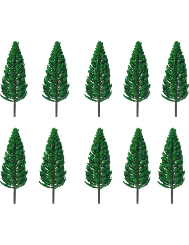 10 Árboles de Pino Cedro Mantouxixi 16cm Verde Modelo