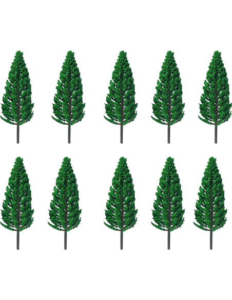 10 Árboles de Pino Cedro Mantouxixi 16cm Verde Modelo