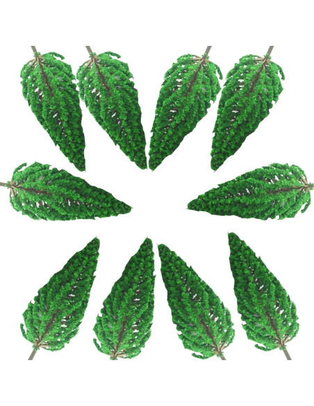 10 Árboles de Pino Cedro Mantouxixi 16cm Verde Modelo