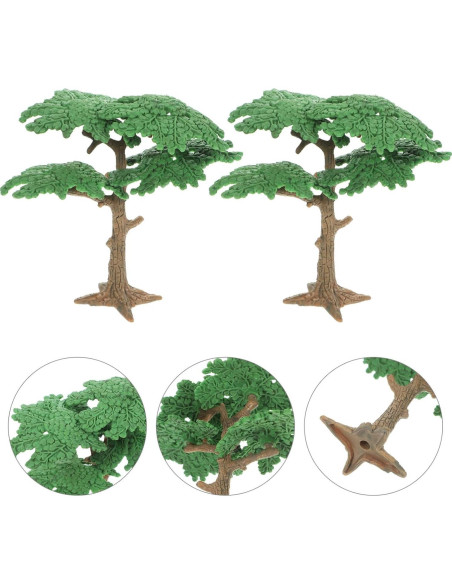 Árboles Falsos Miniatura NUOBESTY 3pcs para Diorama