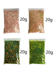 Kit de Árboles Miniatura Cayway 4 Colores para Diorama 20g 2