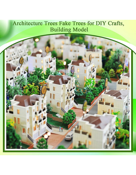 28 Piezas Mini Árboles Falsos Canlierr para Diorama Otoñal