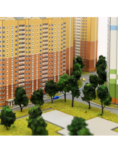 10 Árboles Miniatura Escala HO Drhomeam 9cm para Dioramas