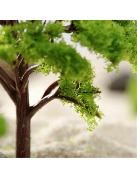 10 Árboles Miniatura Escala HO Drhomeam 9cm para Dioramas