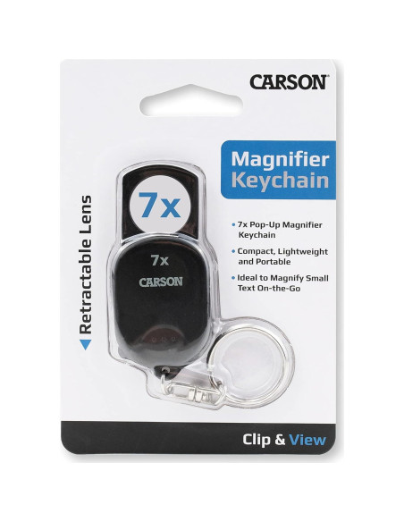 Lupa de Llave Carson GN-70 7x Plegable Ultra Compacta