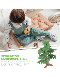Mini Árbol de Pino Toyvian 24 cm para Decoración y Manualidades 2