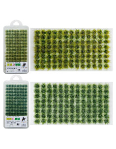 208 PCS Hierba Estática Attuslla para Modelos de Paisaje
