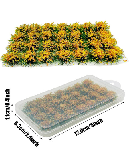 Grupo de Flores Estáticas Cayway 28 PCS Naranja 11 mm