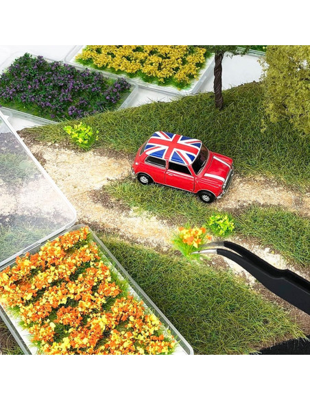 Grupo de Flores Estáticas Cayway 28 PCS Naranja 11 mm