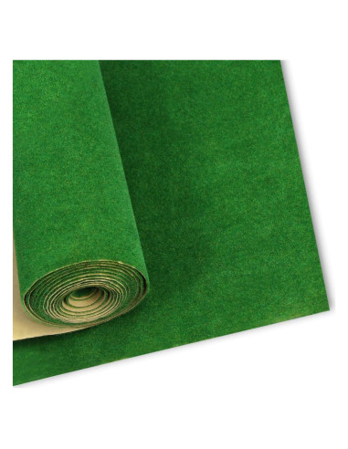 Alfombra de Césped Artificial Evemodel 100x250cm Verde Oscuro