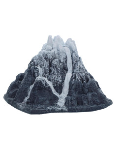 Decoración de Montaña Nevada Acuario POPETPOP 14x20.5cm