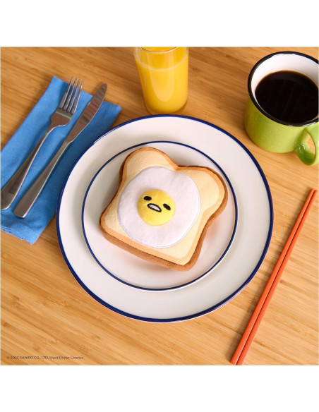 Peluche Gudetama GUND 12.7 cm Tostada de Huevo Kawaii Peluche Gudetama GUND 12.7 cm Tostada de Huevo Kawaii