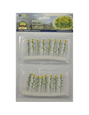 Plantas Florecientes Girasoles JTT 5.08 cm 16 Piezas