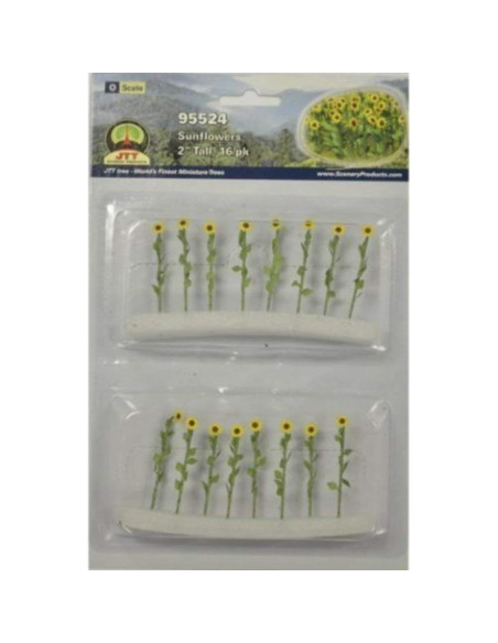 Plantas Florecientes Girasoles JTT 5.08 cm 16 Piezas