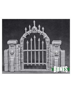 Puerta de Cerca del Cementerio Reaper Miniatures 100x85mm