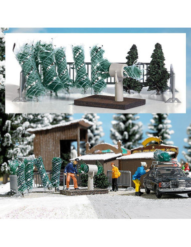 Kit de Escenografía Árboles de Navidad Busch HO 1182