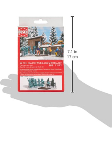 Kit de Escenografía Árboles de Navidad Busch HO 1182