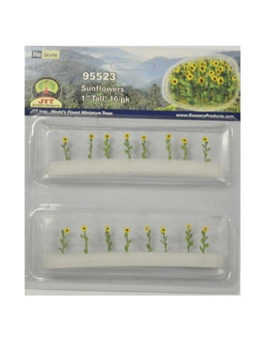 Plantas Florales JTT Girasoles 16 Piezas 2.54 cm