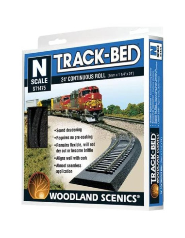 Rollo Base de Vías Woodland Scenics 7,3 m Escala N