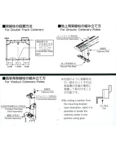 Poste Doble Vía Kato 23-060-1 para Modelos de Ferrocarril 2