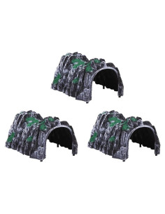 Túneles de tren Kisangel 3pcs Escala N Plástico 17.8x13.7x9.5cm