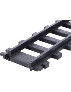 Pista Recta Plástico Negro 12 Piezas Lionel Battery O Gauge 2