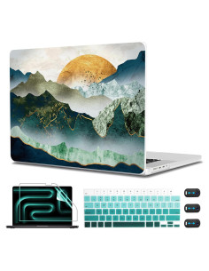 Funda CISSOOK para MacBook Pro 13 A2338 M1 M2 Sol y Montaña
