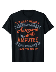 Camiseta de Cirugía para Amputados - Ropa de Cirugía - Negro