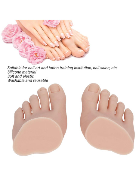 Modelo de Pie Falso de Silicona Fabater para Manicura