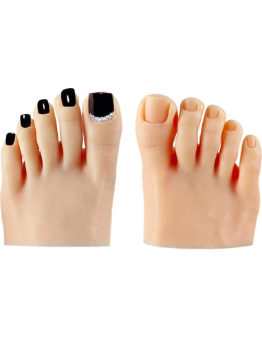 Modelo de Pie Falso de Silicona Fabater para Manicura