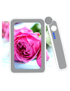 Lupa de Lectura Milerong 4X con Luz LED Recargable Grande