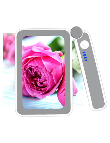 Lupa de Lectura Milerong 4X con Luz LED Recargable Grande