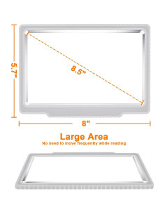 Lupa de Lectura 5X JUOIFIP Plata para Ancianos 2