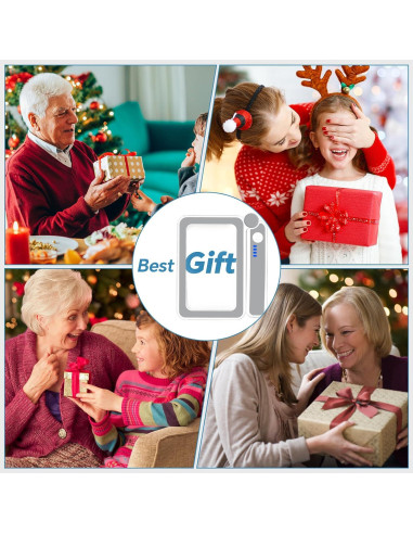 Lupa de Lectura Milerong 4X con Luz LED Recargable Grande