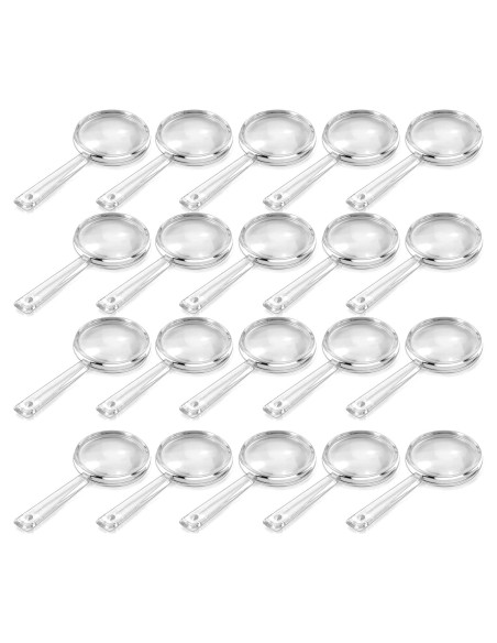 BILLIOTEAM Set de 40 Lentes de Aumento Acrílico 5X Mini