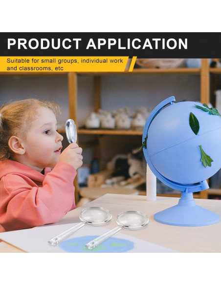 BILLIOTEAM Set de 40 Lentes de Aumento Acrílico 5X Mini