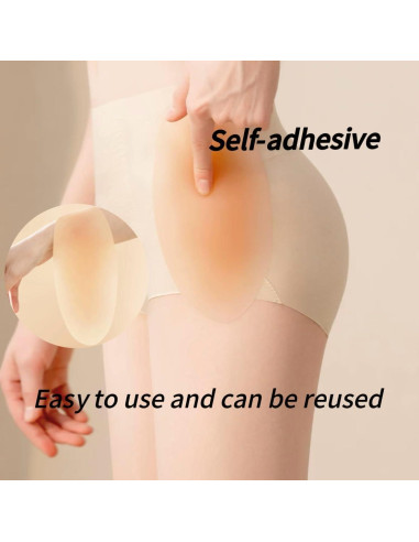 Almohadillas de Silicona para Caderas y Glúteos Beige