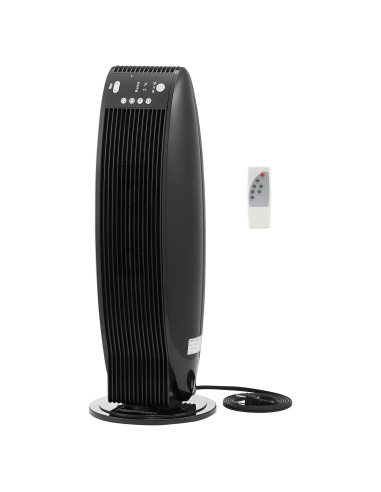 Calefactor de Torre Oscilante Amazon Basics 1500W con Control Remoto
