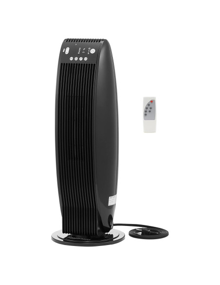 Calefactor de Torre Oscilante Amazon Basics 1500W con Control Remoto