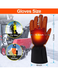 Guantes Calentados Recargables Unisex - Impermeables y Táctiles 2