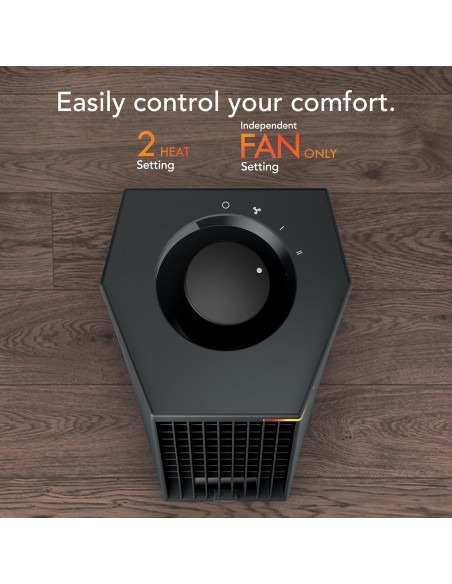 Calefactor Personal de Torre Vornado Rise 12H 120V Negro