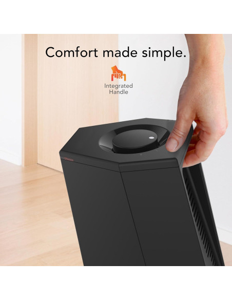 Calefactor Personal de Torre Vornado Rise 12H 120V Negro