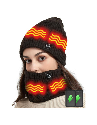 Gorro y Bufanda Calentados Unisex R-TAX RTX-DR08 4000mAh