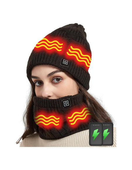 Gorro y Bufanda Calentados Unisex R-TAX RTX-DR08 4000mAh
