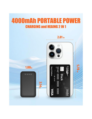 Gorro y Bufanda Calentados Unisex R-TAX RTX-DR08 4000mAh