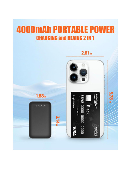 Gorro y Bufanda Calentados Unisex R-TAX RTX-DR08 4000mAh