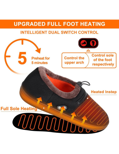 Calentador de pies eléctrico RTDEP con batería 5000mAh