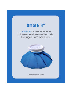 Compresa de Hielo Reutilizable Teslniher 15 cm Terapia Fría y Caliente 2